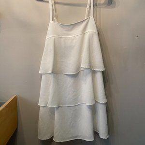 Spaghetti Strap Dress Layers, Off-White, Small